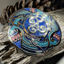 Load image into Gallery viewer, Celtic Birds Enamel Brooch