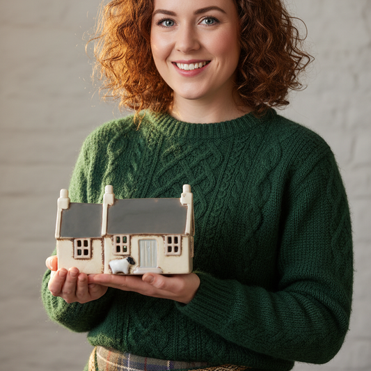 Little Sheep Irish Cottage Tealight Holder