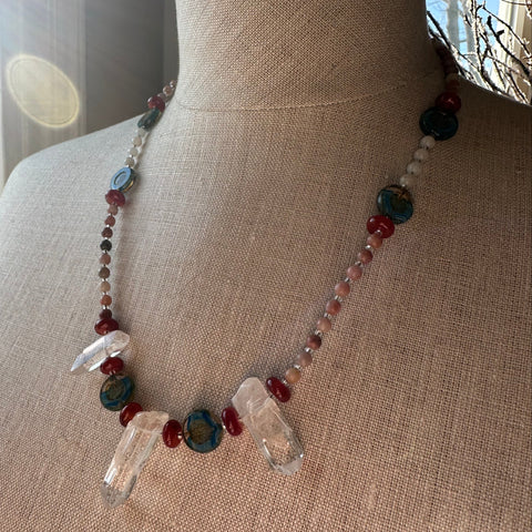 Load image into Gallery viewer, Wild Atlantic Way Quartz Crystal Necklace