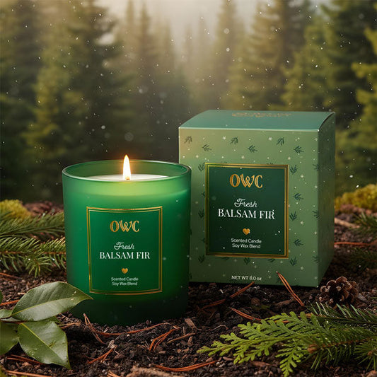 Fresh Balsam Fir Soy Wax Candle - Made in the U.S.A.
