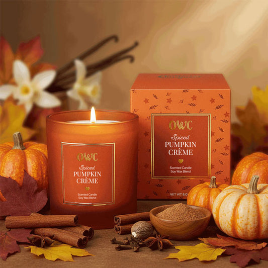 Spiced Pumpkin Creme Soy Wax Candle - Made in the U.S.A.