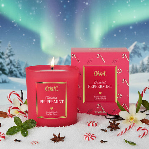 Load image into Gallery viewer, Twisted Peppermint Soy Wax Candle