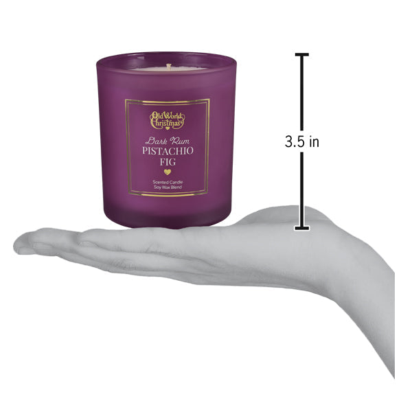 Dark Rum Pistachio Fig Soy Wax Candle - Made in the U.S.A.