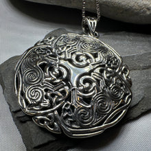 Load image into Gallery viewer, Pictish Triple Celtic Wolf Necklace