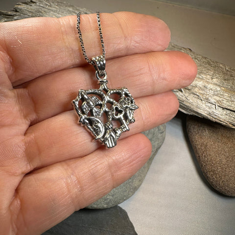 Load image into Gallery viewer, Heart Italian Cimaruta Pendant