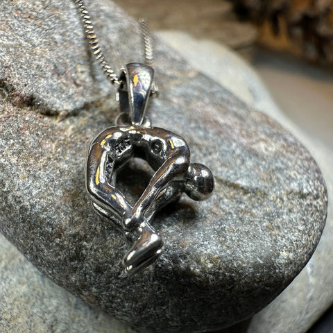 Load image into Gallery viewer, Yoga Pose Om Necklace
