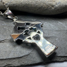 Load image into Gallery viewer, Irish Love Shamrock Claddagh Cross Necklace