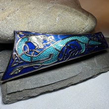 Load image into Gallery viewer, Long Celtic Dragon Brooch