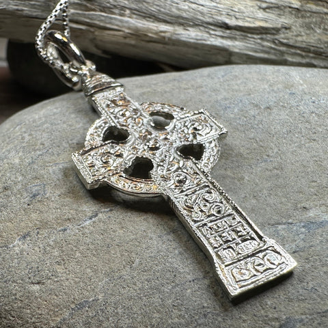Load image into Gallery viewer, Artisan Irish Ahenny Cross Necklace - Made in Ireland