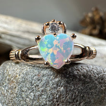Load image into Gallery viewer, Raynette Claddagh Opal Ring