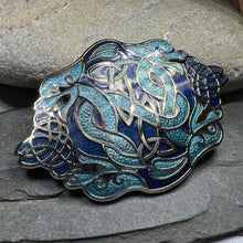 Load image into Gallery viewer, Celtic Dragon Enamel Brooch