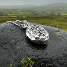 Load image into Gallery viewer, Florent Classic Oval Marcasite Locket Necklace