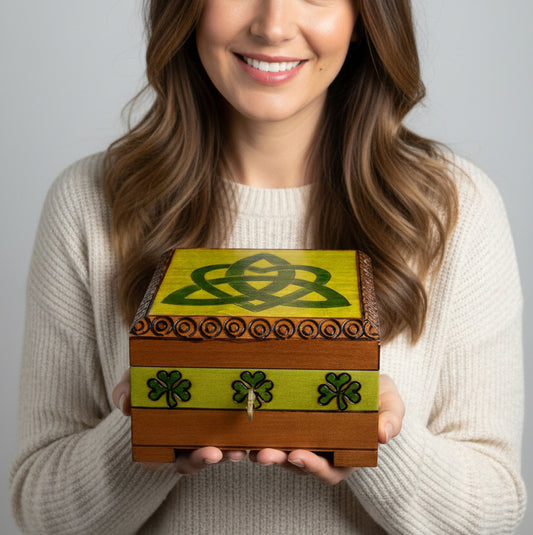 Celtic Love Knot Knot Keepsake Box - Handmade Wooden Box