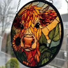 Load image into Gallery viewer, Sweet Highland Cow Suncatcher