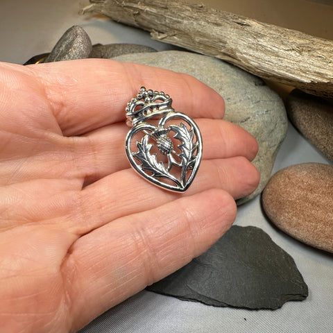 Load image into Gallery viewer, Lady Anne Luckenbooth Brooch in Sterling Silver