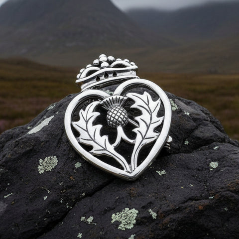 Load image into Gallery viewer, Lady Anne Luckenbooth Brooch in Sterling Silver