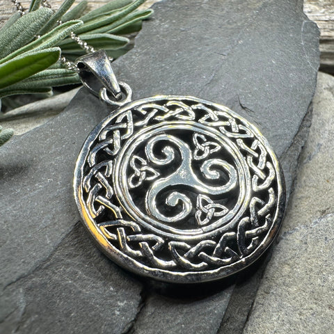 Load image into Gallery viewer, Nova Celtic Spiral Necklace