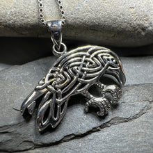 Load image into Gallery viewer, Oracle Celtic Raven Necklace