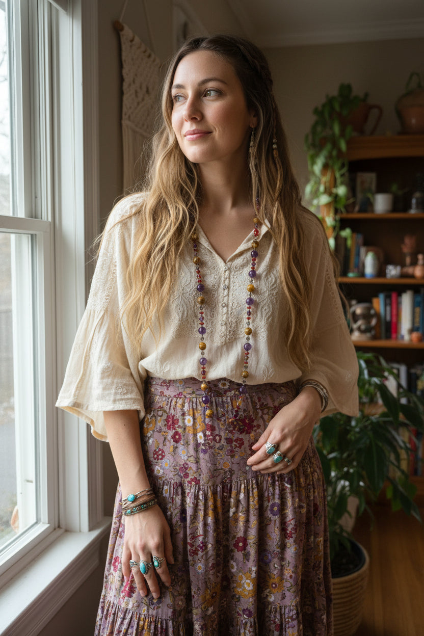 Italian Holiday Long Necklace — view 14