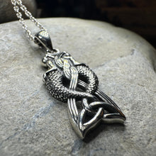 Load image into Gallery viewer, Celtic Mermaid Sisters Necklace