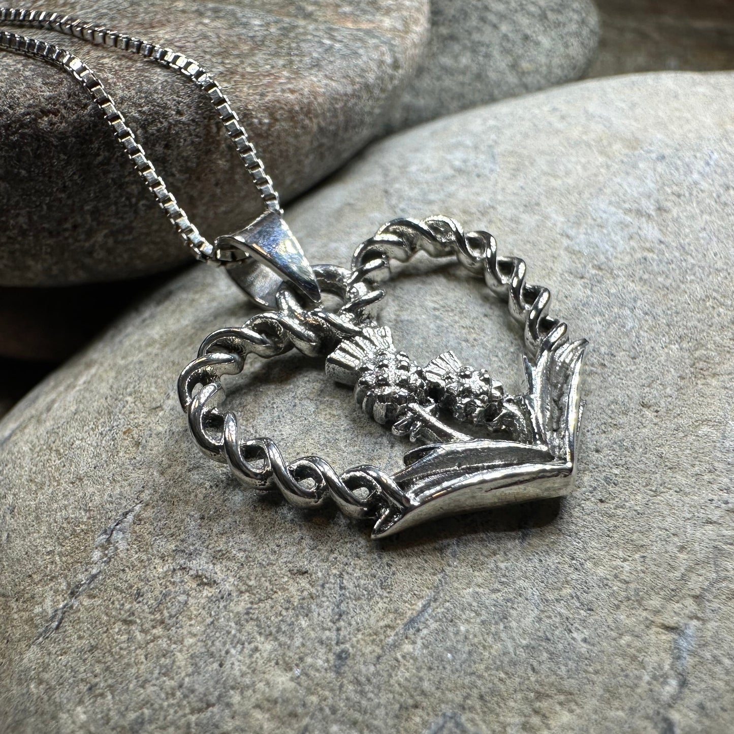 Thistle Heart Necklace — view 6