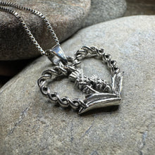 Load image into Gallery viewer, Thistle Heart Necklace