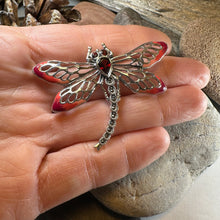 Load image into Gallery viewer, Damsel Dragonfly Marcasite Brooch