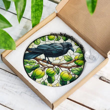 Load image into Gallery viewer, Green Raven Suncatcher