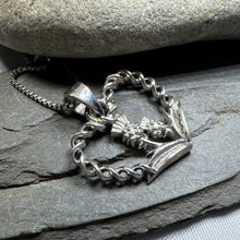 Load image into Gallery viewer, Thistle Heart Necklace