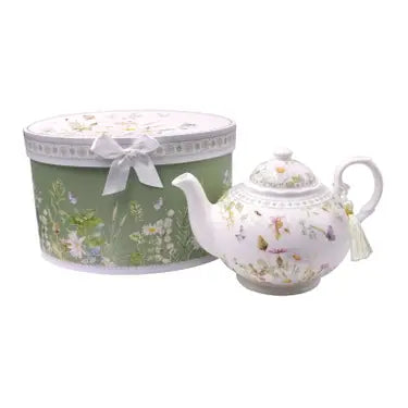 Daisies & Butterflies Fine China Teapot