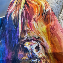 Load image into Gallery viewer, Handmade Highland Cow Lover Tea Towel Set