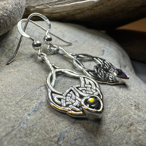 Load image into Gallery viewer, Heart Celtic Knot Earrings