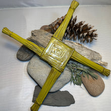 Load image into Gallery viewer, Saint Brigid's Celtic Cross Wall Plaque