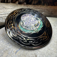 Load image into Gallery viewer, Thistle Enamel Brooch