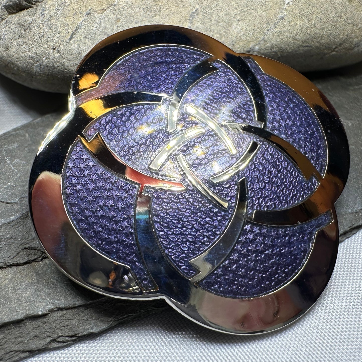 Enamel Dara Celtic Brooch — view 8