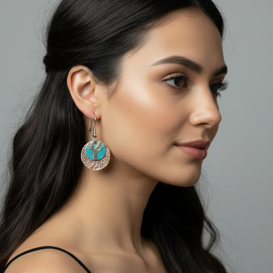 Daydream Tree of Life Copper Earrings