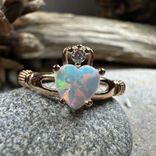 Load image into Gallery viewer, Raynette Claddagh Opal Ring