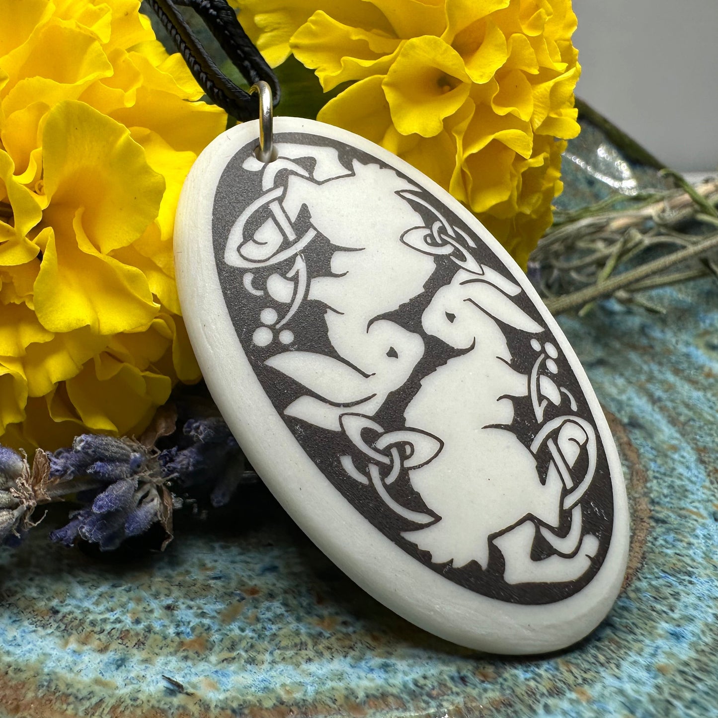 Artisan Celtic Rabbit Necklace - Handmade in the U.S.A.