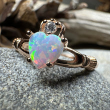 Load image into Gallery viewer, Raynette Claddagh Opal Ring
