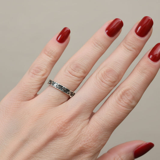 Minimalist Triple Spiral Ring