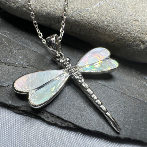 Load image into Gallery viewer, Shimmering Dragonfly Necklace
