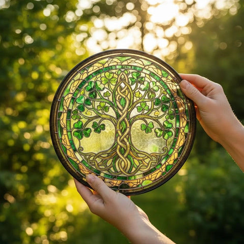 Load image into Gallery viewer, Ireland's Tree of Life Stained Glass Gift