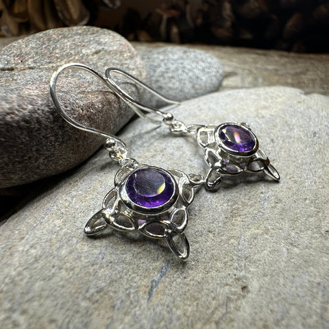 Load image into Gallery viewer, Annalise Gemstone Trinity Knot Earrings