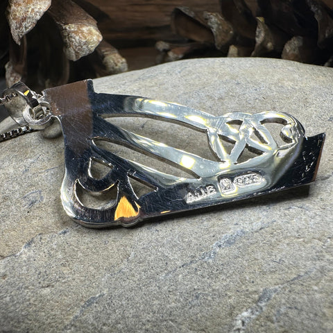 Load image into Gallery viewer, Artisan Large Irish Harp Necklace - Made in Ireland