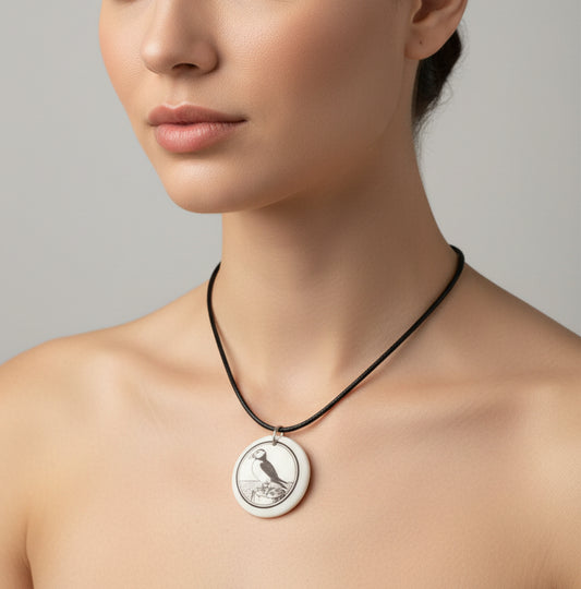 Artisan Puffin Necklace - Handmade in U.S.A.