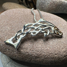 Load image into Gallery viewer, Celtic Salmon of Knowledge Necklace