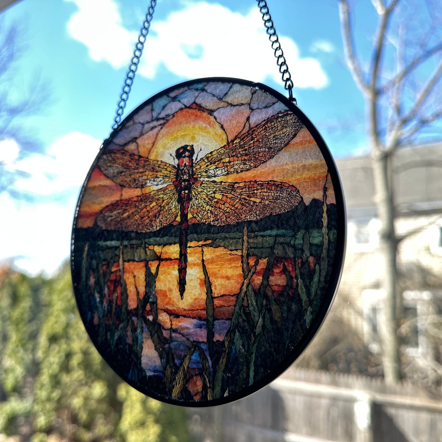 Sunset Dragonfly Suncatcher