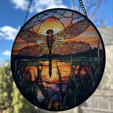 Load image into Gallery viewer, Sunset Dragonfly Suncatcher