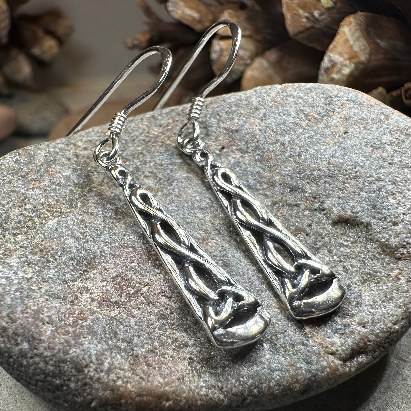 Gentle Celtic Knot Earrings — view 7