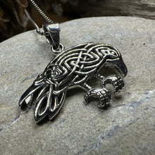 Load image into Gallery viewer, Oracle Celtic Raven Necklace